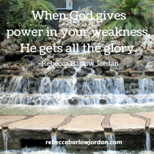 It's not exactly a Bible promise we like--at least not at first. Who wants to boast of weakness? Power and strength are what enamor us, especially when the task is our idea. When we're operating in our own strength, who gets the credit? But when God gives power in weakness, who gets the glory?