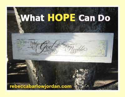 What Hope Can Do | Rebecca Barlow Jordan