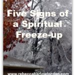 Five Signs of a Spiritual Freeze-Up